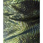Swirl Lame 45 Inches - Olive Green