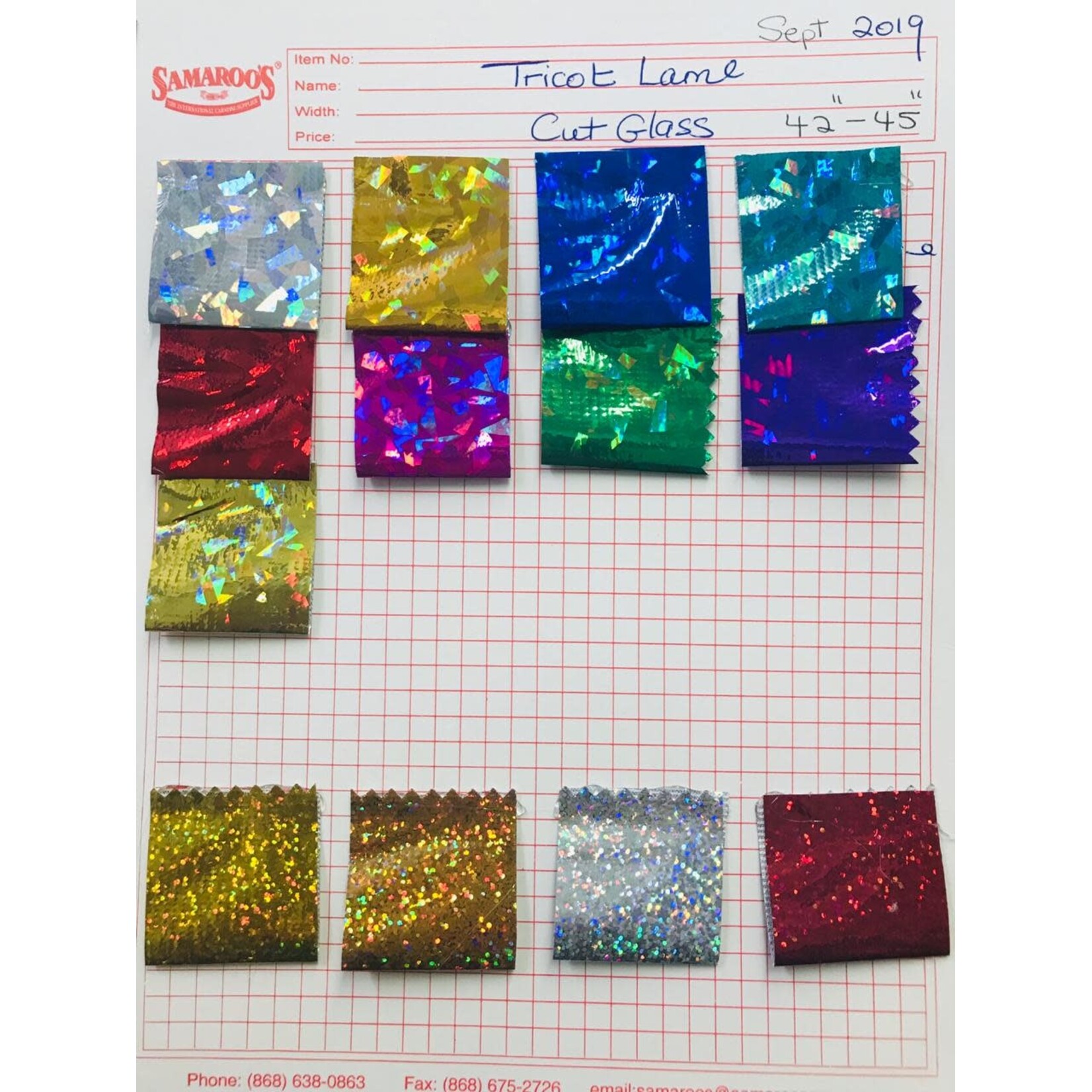 Tricot Lame Sparkle/Dots 45 Inches