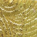 Swirl Lame 45 Inches - Gold