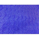 Zig Zag Lame 45 Inches - Royal Blue
