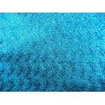 Zig Zag Lame 45 Inches - Turquoise