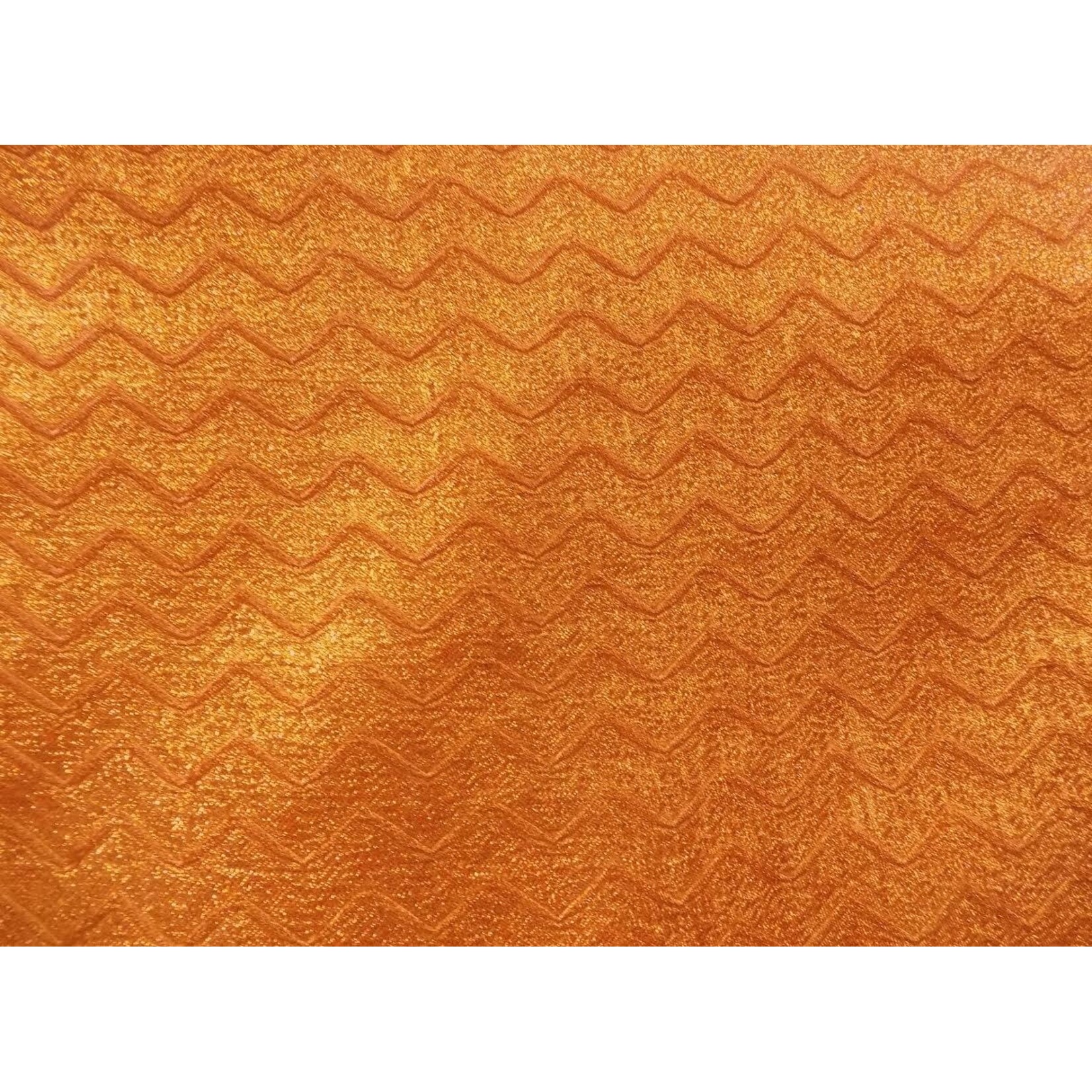 Zig Zag Lame 45 Inches - Orange