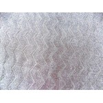 Zig Zag Lame 45 Inches - Silver