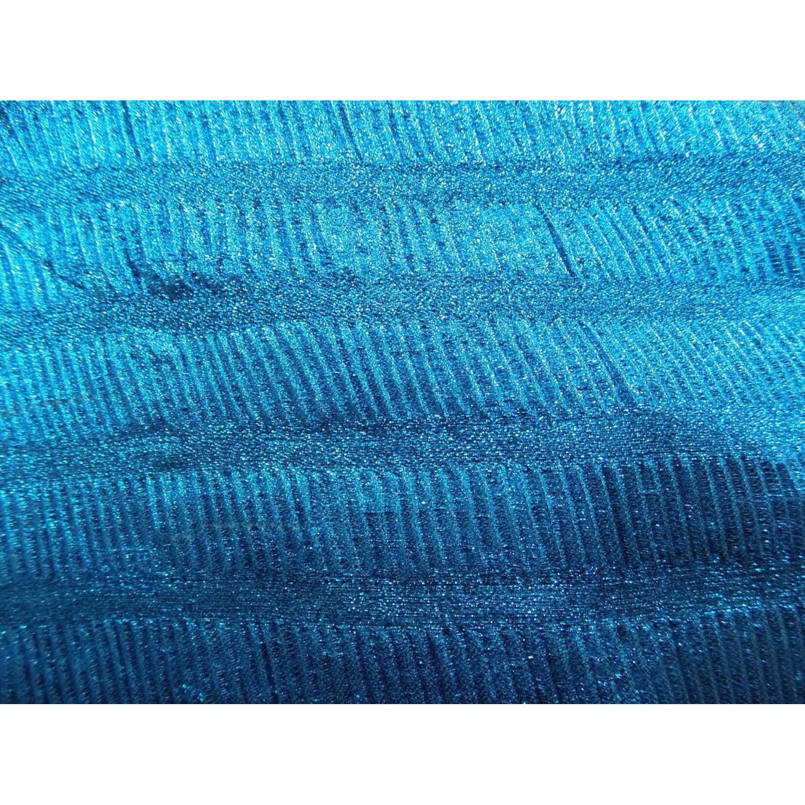 Metallic Accordion Lame - Turquoise