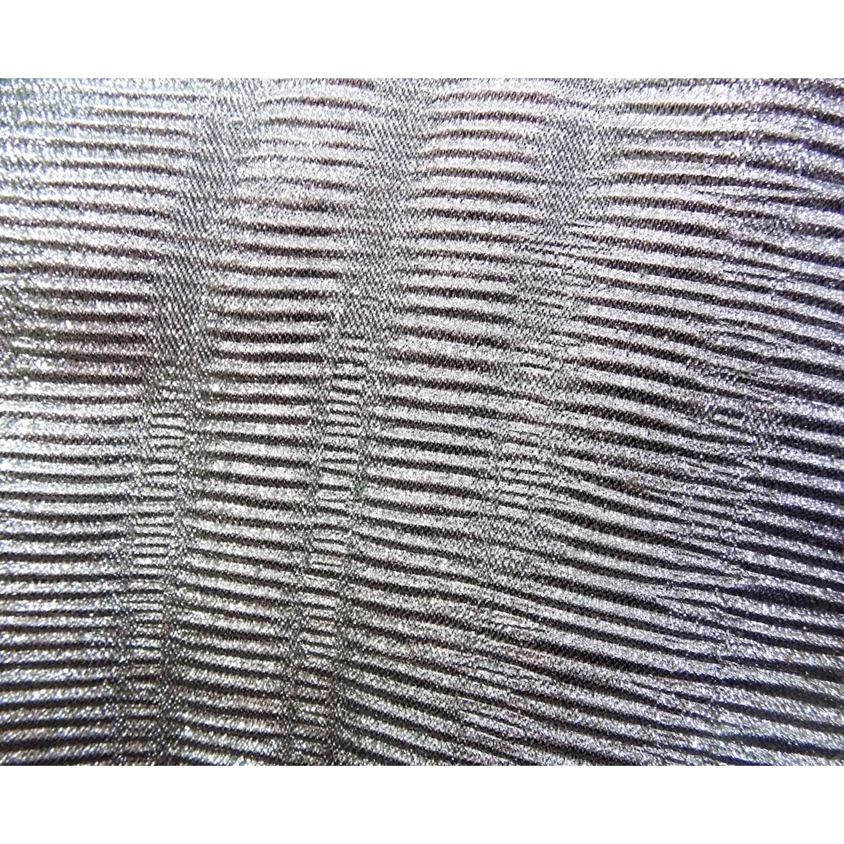 Metallic Accordion Lame - Silver