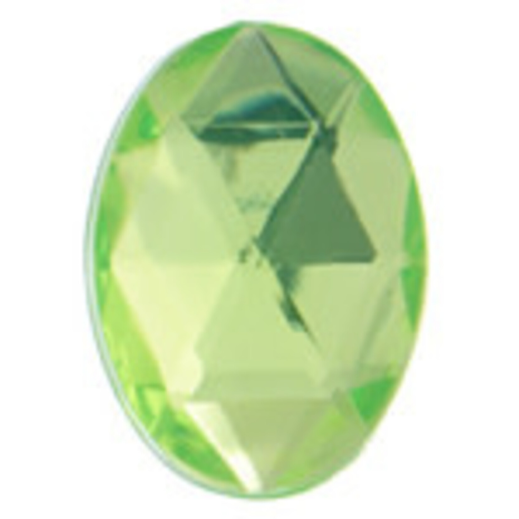 Acrylic Facetted Rhinestone Oval (100 pcs) 10x8mm