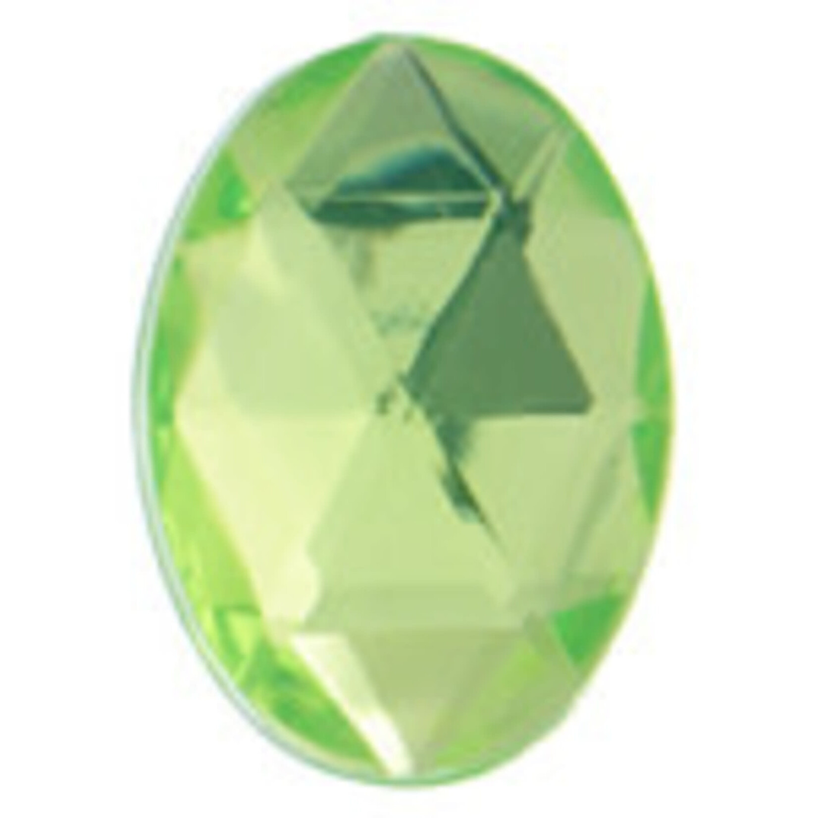 Acrylic Facetted Rhinestone Oval (100 pcs) 10x8mm