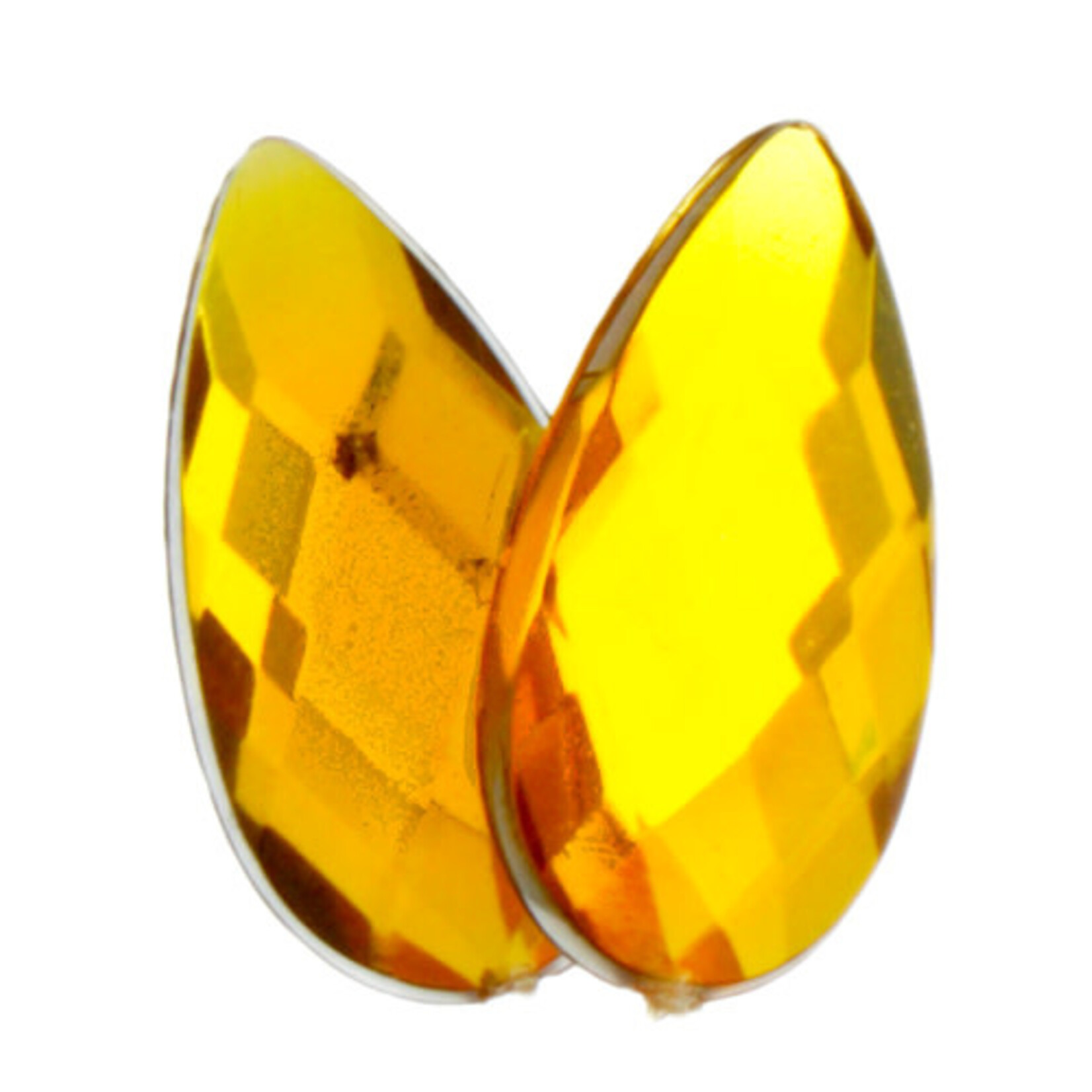 Acrylic Facetted Rhinestone Pear 17x9mm (100 pcs)