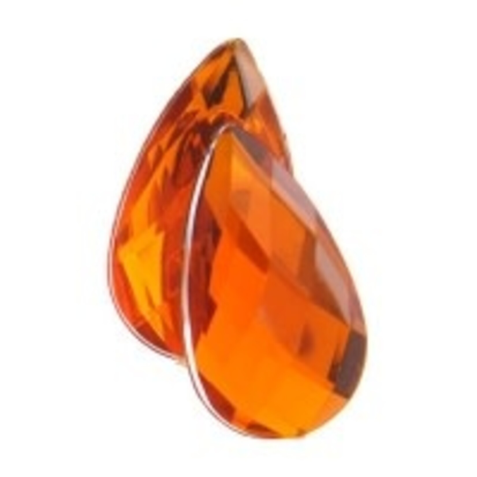 Acrylic Facetted Rhinestone Pear 17x9mm (100 pcs)