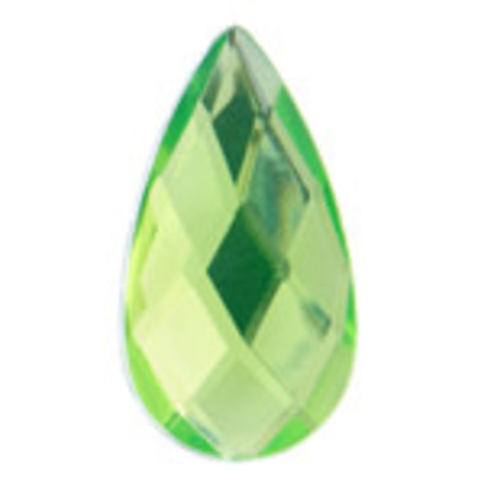 Acrylic Facetted Rhinestone Pear 17x9mm (100 pcs)