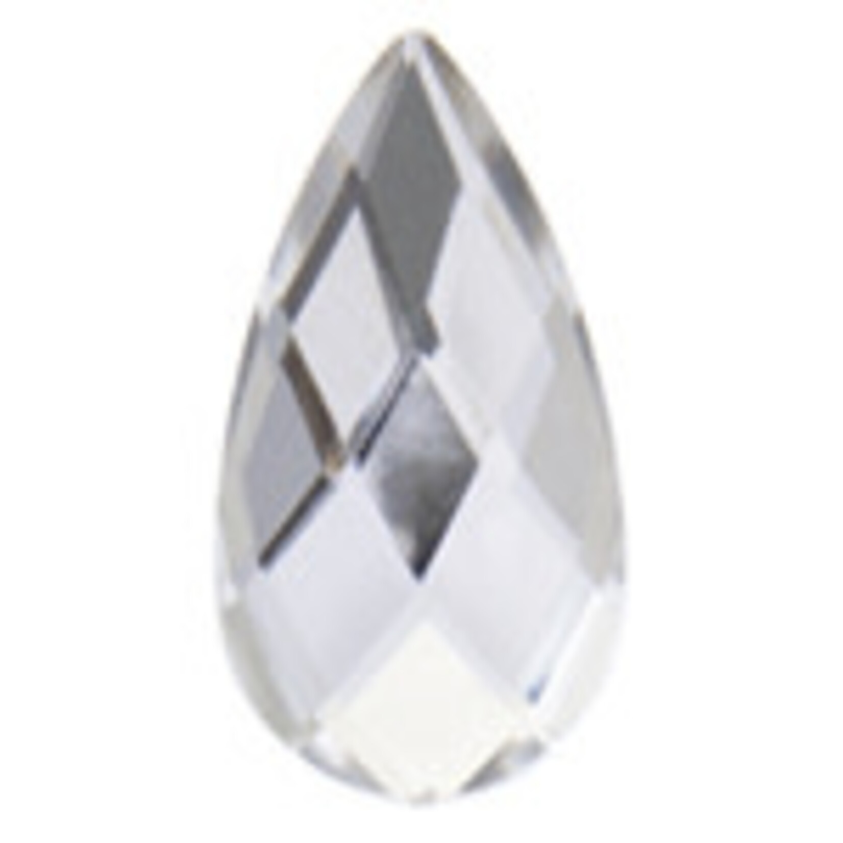 Acrylic Facetted Rhinestone Pear 17x9mm (100 pcs)