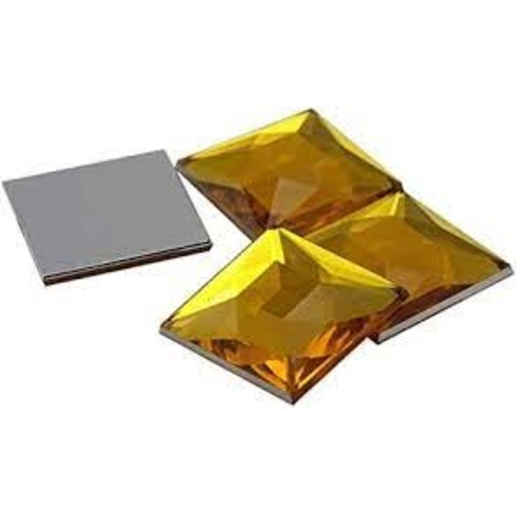 Acrylic Facetted Rhinestone Square 14mm (100 pcs)