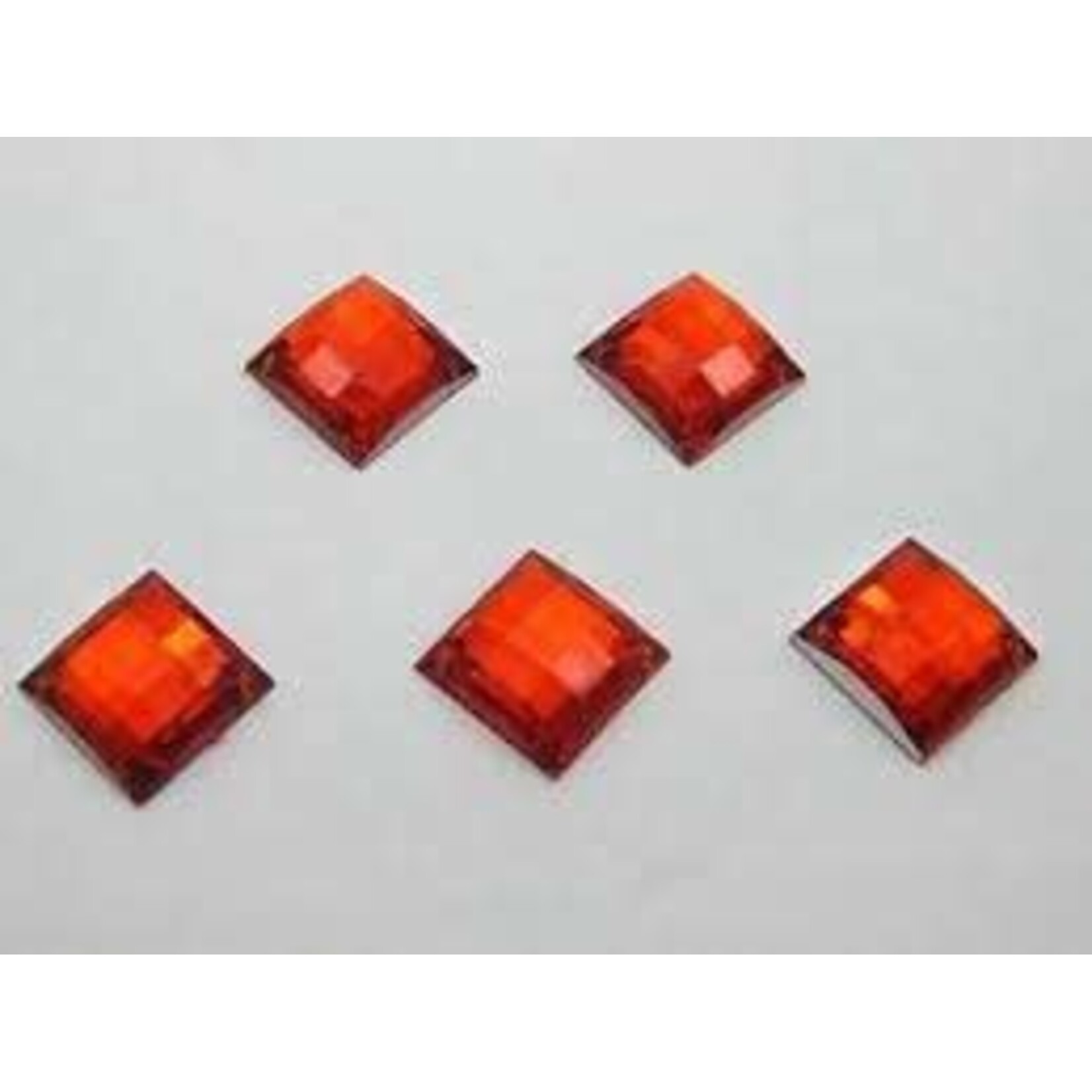 Acrylic Facetted Rhinestone Square 14mm (100 pcs)