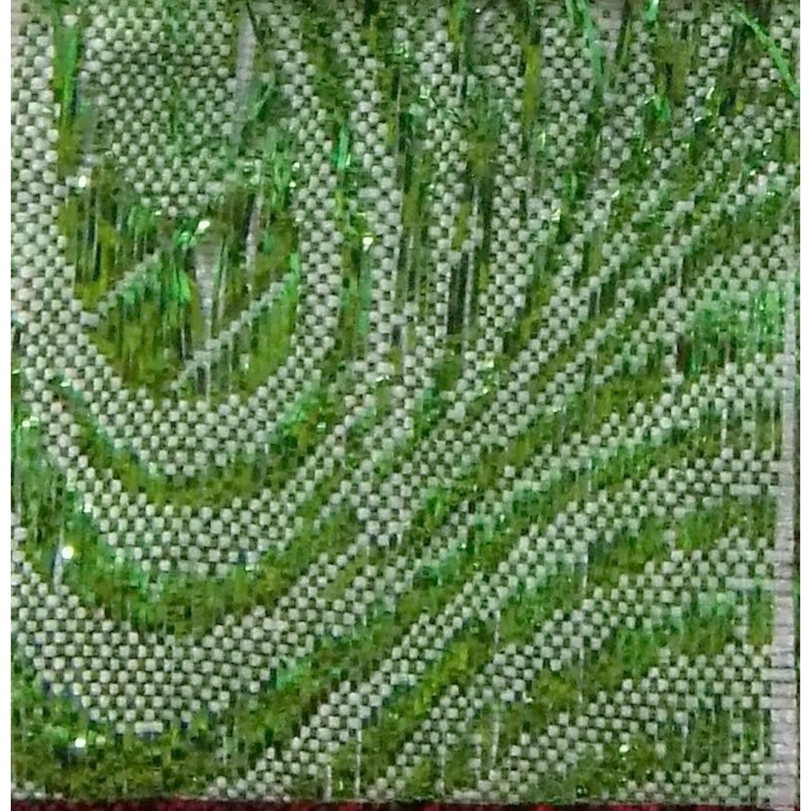 Swirl Lame 45 Inches - Lime Green