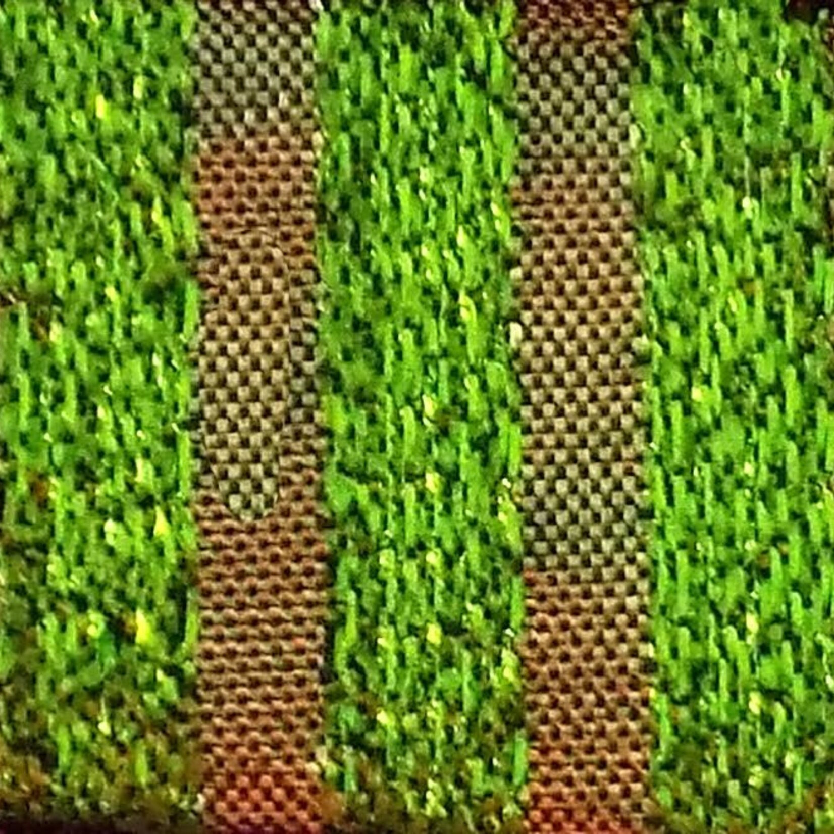 Metallic Stripe Lame - Lime Green and Gold (#8)