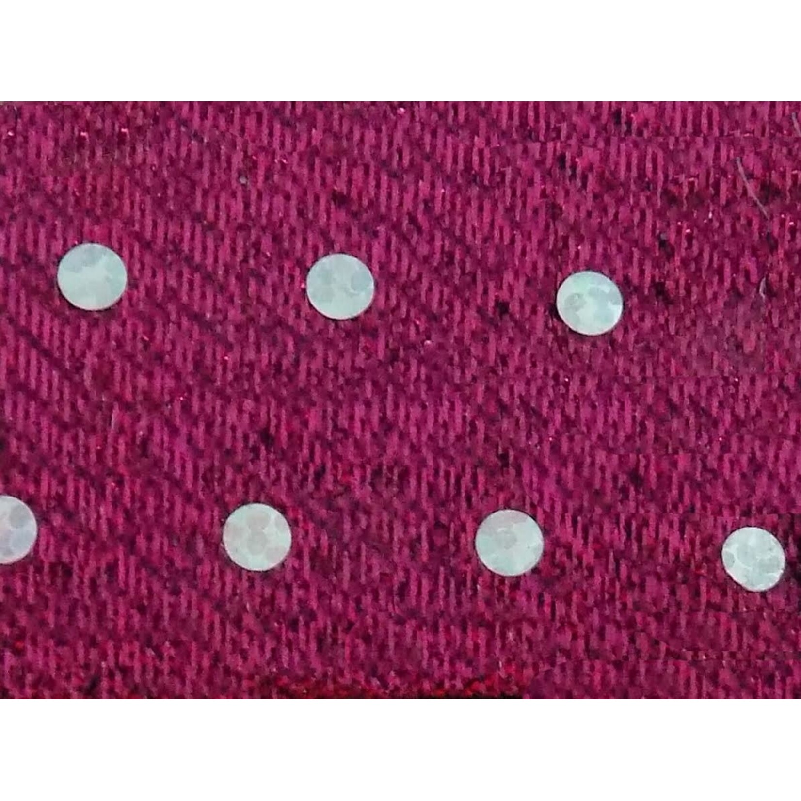 Metallic Lame with Dots 45 Inches - Fuchsia