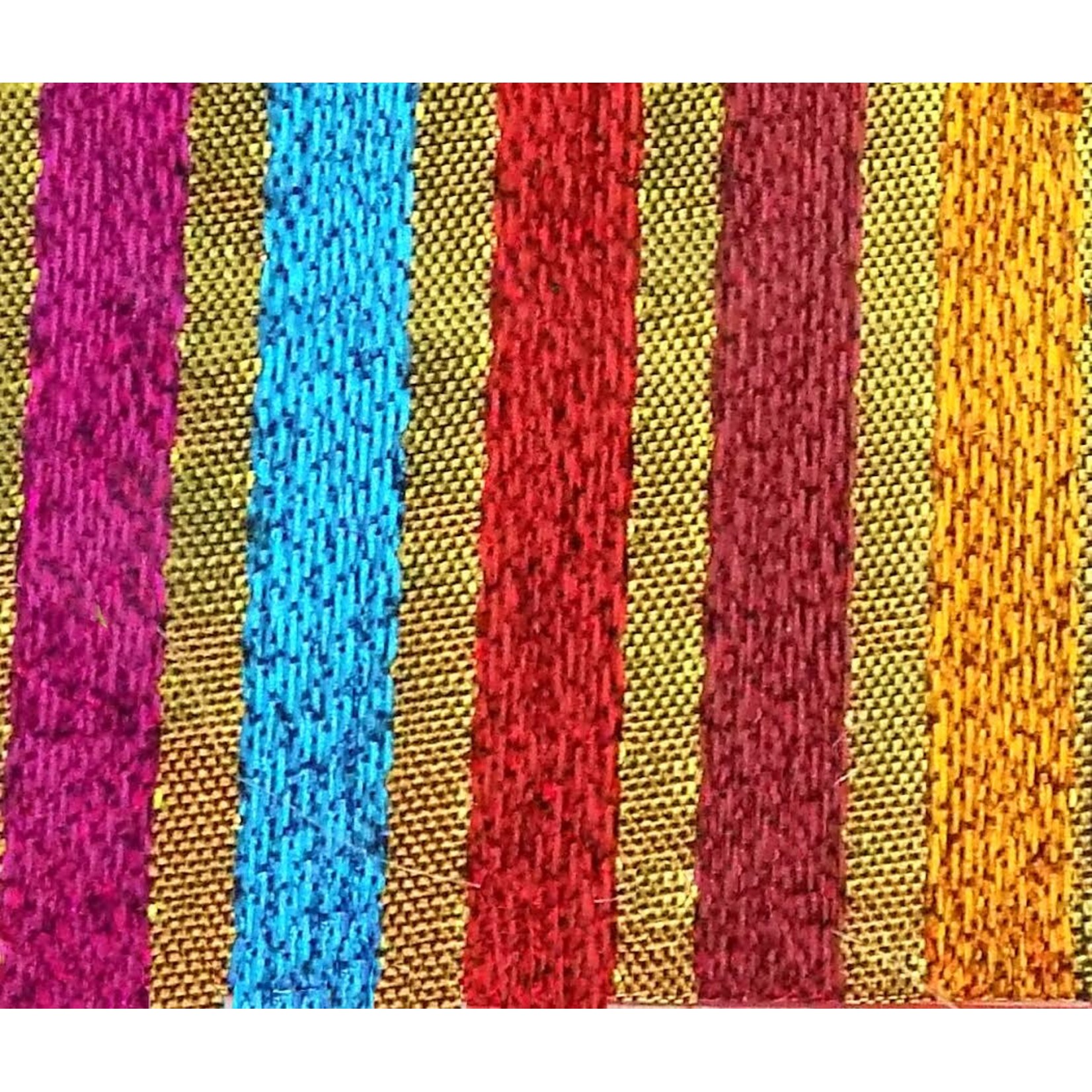 Metallic Stripe Lame - Multi & Gold