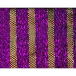 Metallic Stripe Lame - Purple & Gold