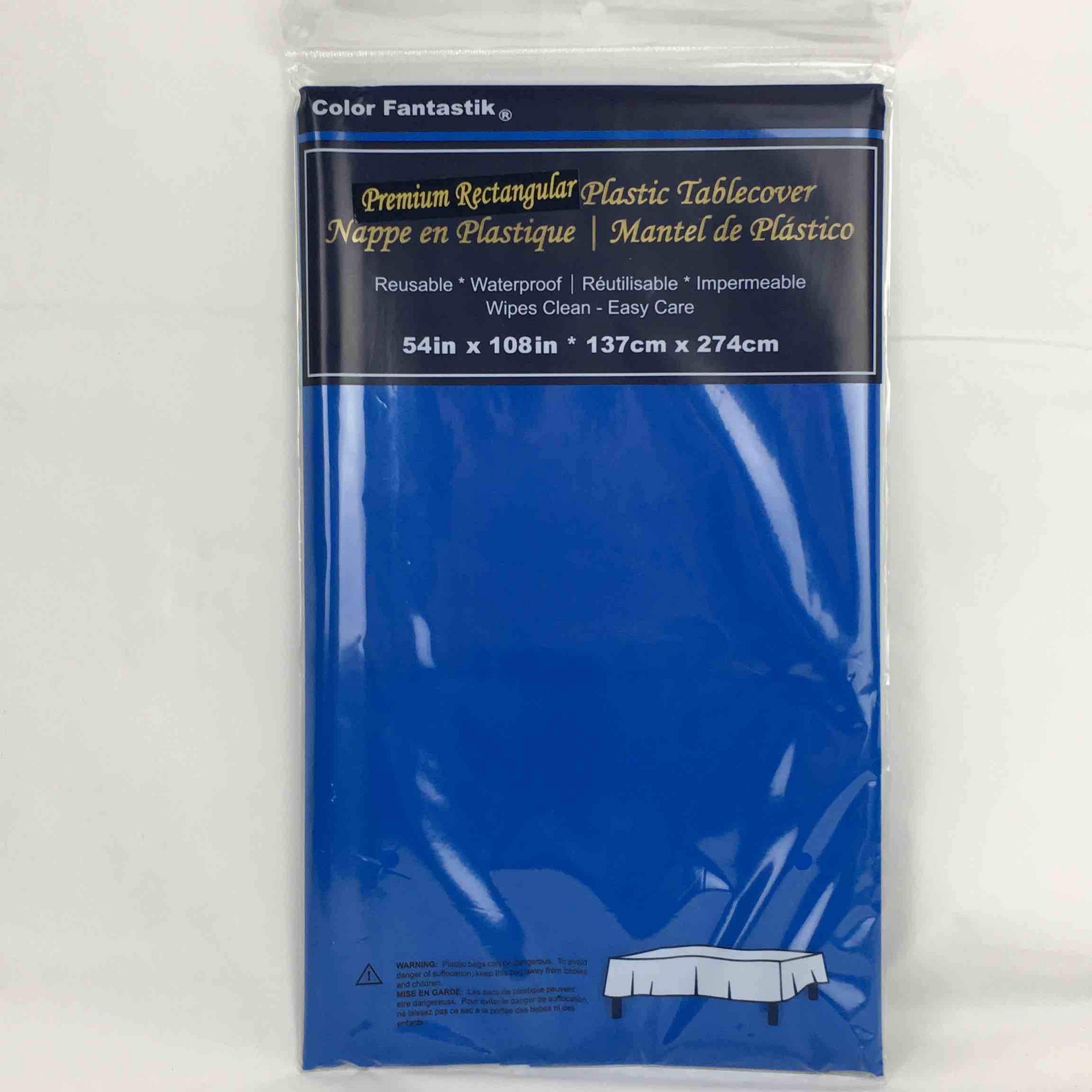 Vinyl Rectangle Tablecloth 54" x 108" -