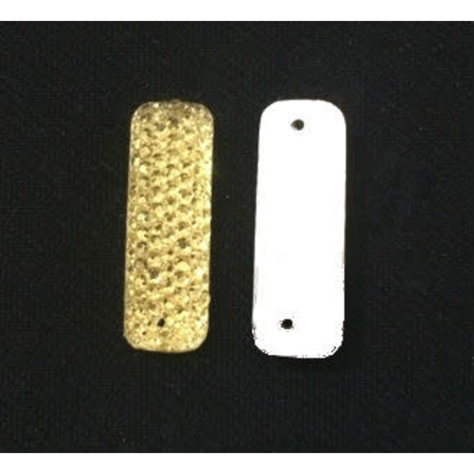 Resin Sew-on Sparkle Stone 8x24mm Rectangle (10 Pieces)