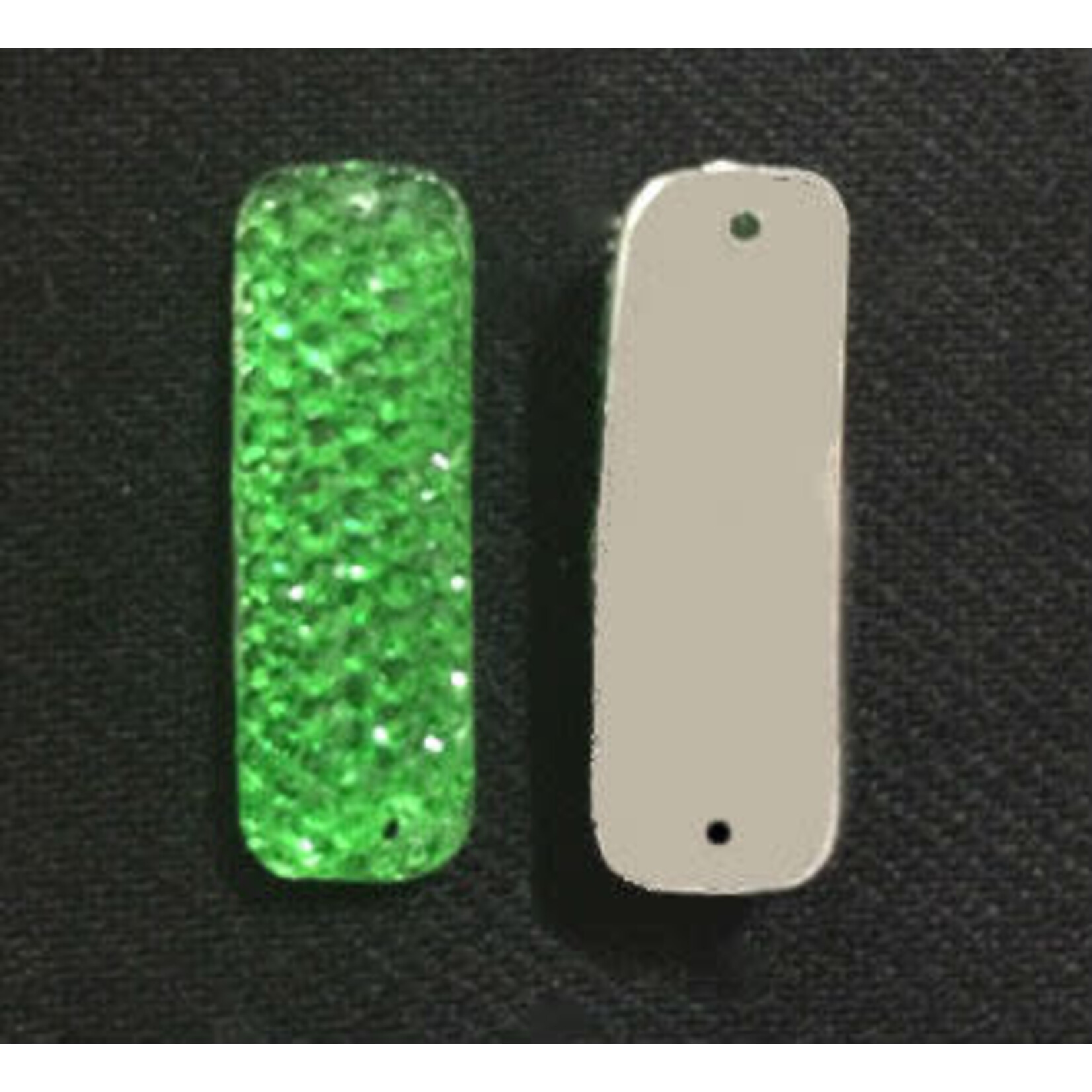 Resin Sew-on Sparkle Stone 8x24mm Rectangle (10 Pieces)