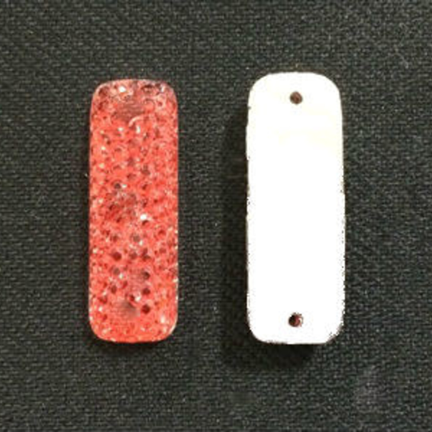 Resin Sew-on Sparkle Stone 8x24mm Rectangle (10 Pieces)