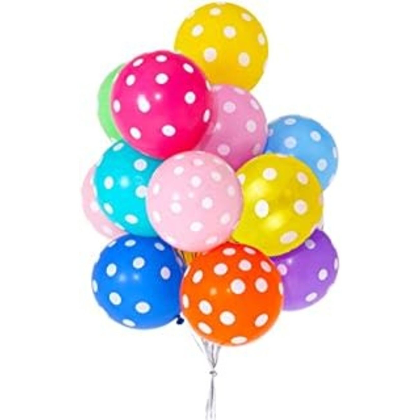 Polka Dots 12 Inches Party Balloons (8 Pieces)