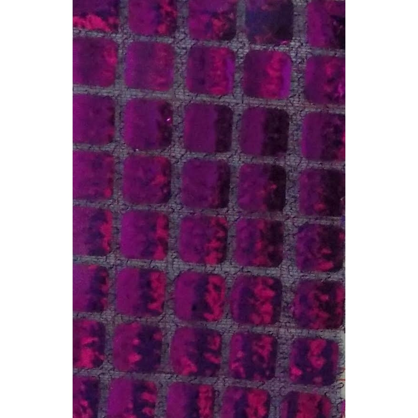 Square Sequins Lame 45 Inches - Purple