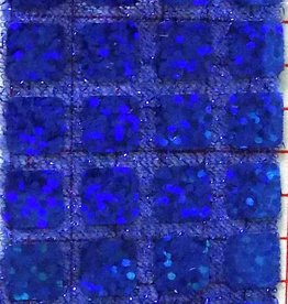 Square Sequins Lame Iridescent 45 Inches - Royal Blue