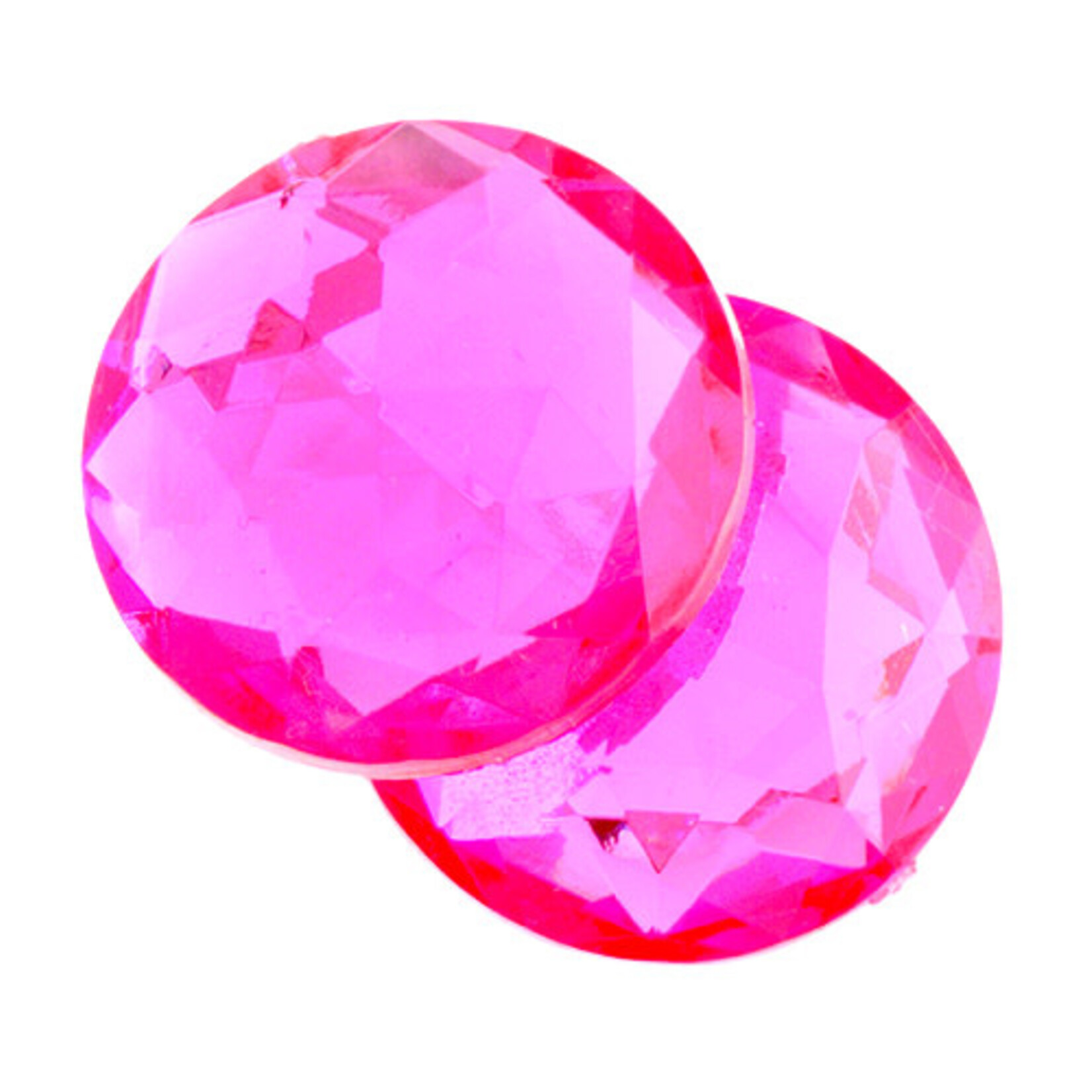 Acrylic Facetted Rhinestone Round  (100 Pcs)