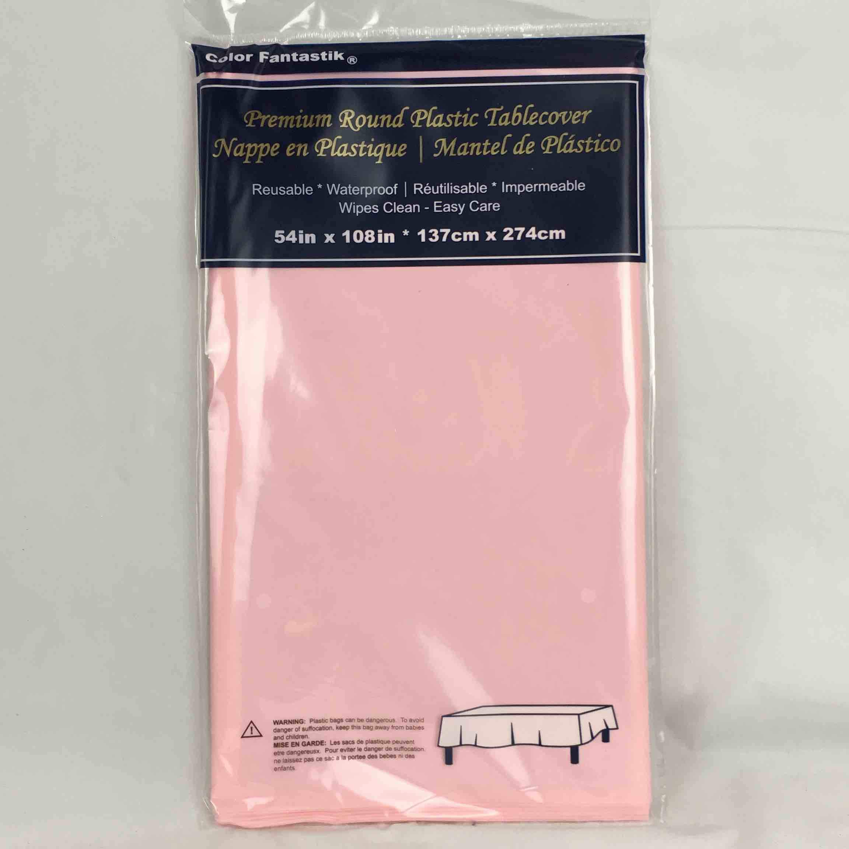 Vinyl Rectangle Tablecloth 54" x 108" -