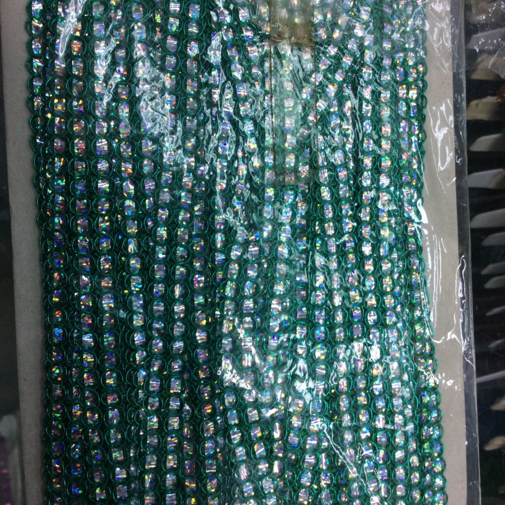 Lazer Fancy Box Braid Green and Silver 12743