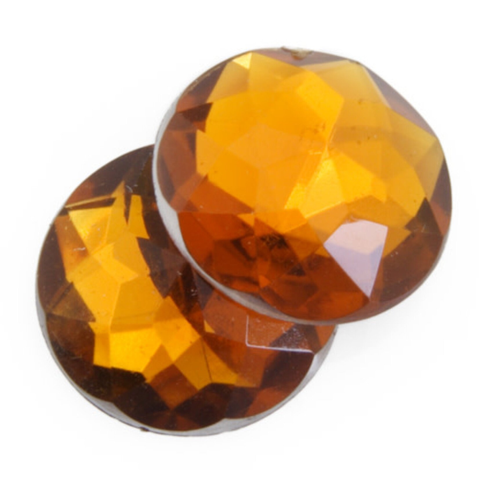 Acrylic Facetted Rhinestone Round  (100 Pcs)