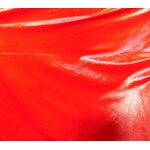 Leather Look Spandex - White & Red