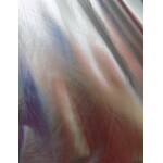 Leather Look Spandex - White & Silver