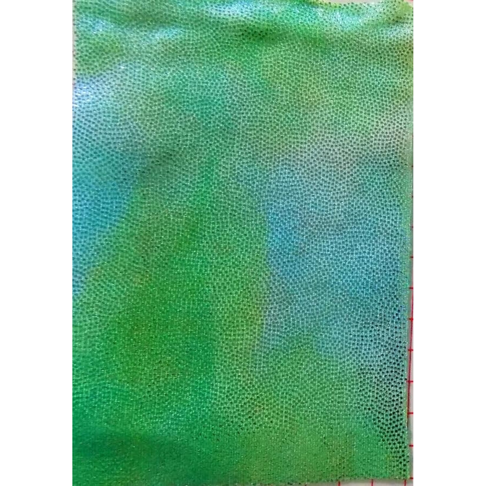 Spandex Holographic Ombre  Green Yellow