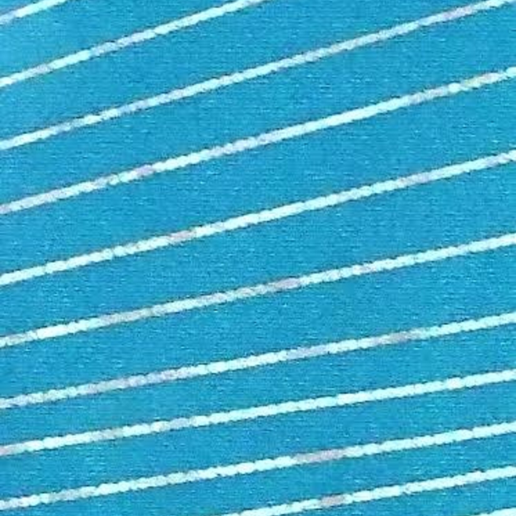Holographic Spandex Lines - Turquoise
