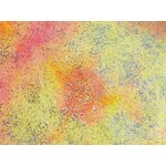 Spandex Tie Dye Hologram Orange & Yellow