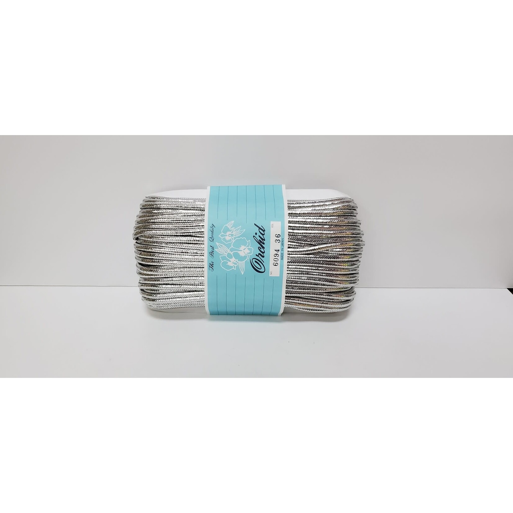 Metallic Cord Yarn Silver 36Yards