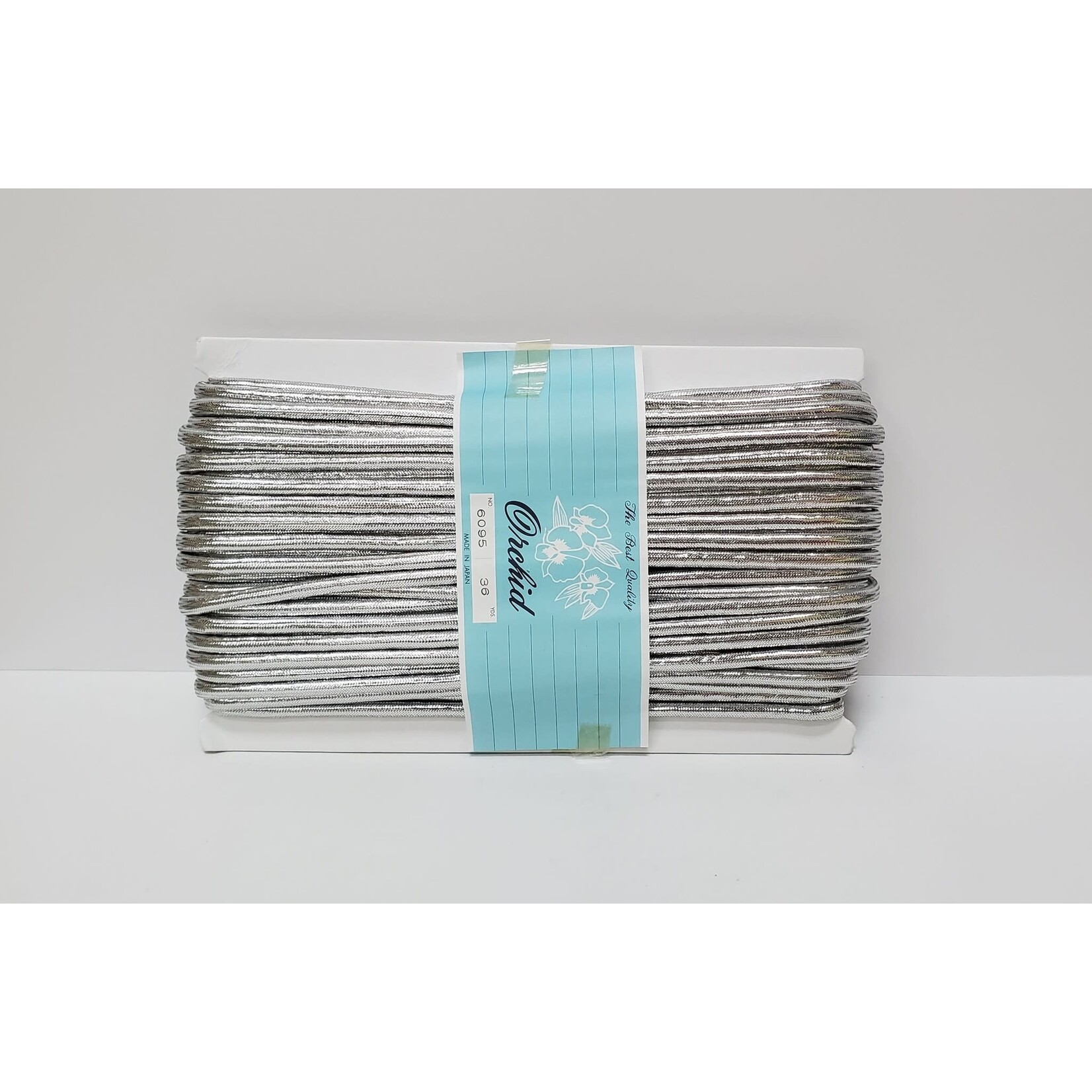 Metallic Yarn Cord Silver 36Yards