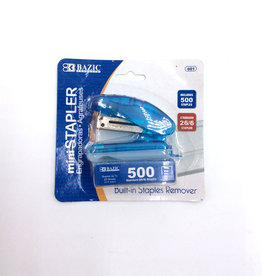 Mini Stapler (26/6) w/500CT Staples - Blue