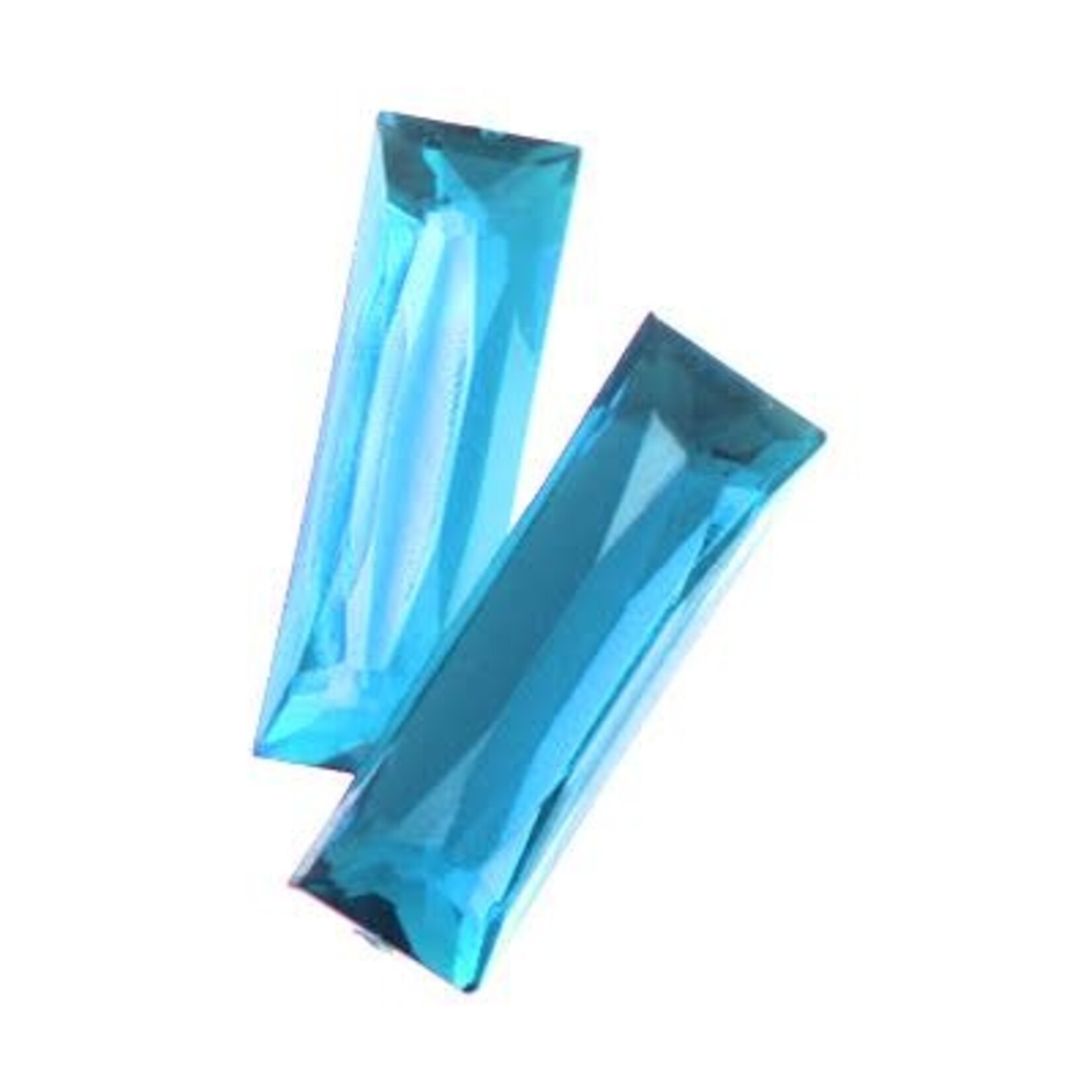 Acrylic Facetted Rhinestone Rectangle (100 Pcs)