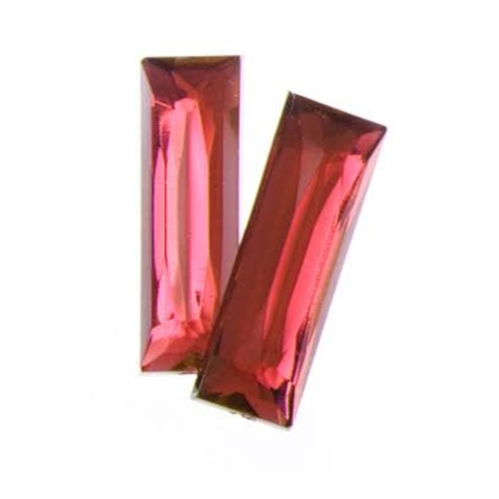 Acrylic Facetted Rhinestone Rectangle (100 Pcs)