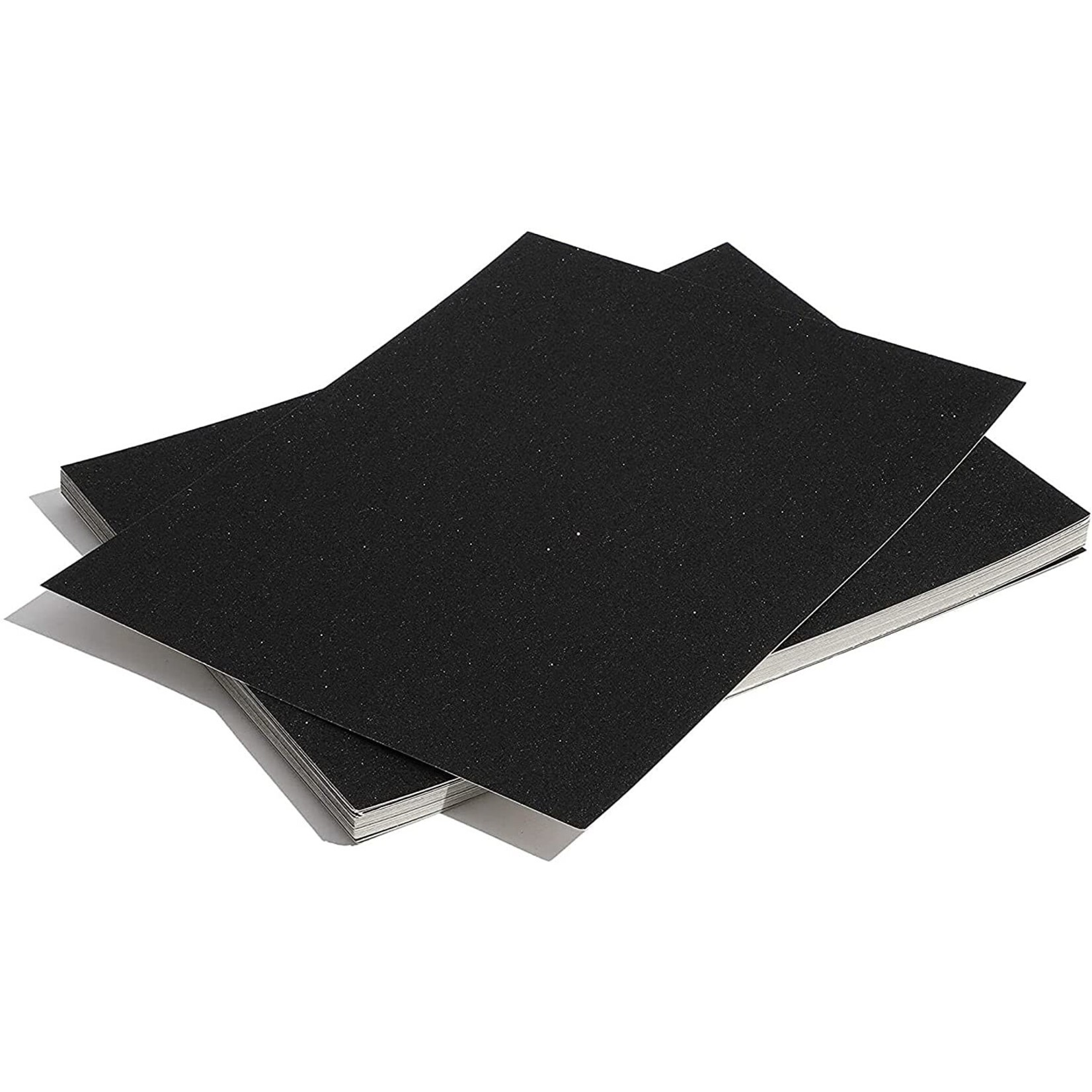 Glitter Card Stock 360 GSM 19 5/8 x 27 1/2 Inches Black