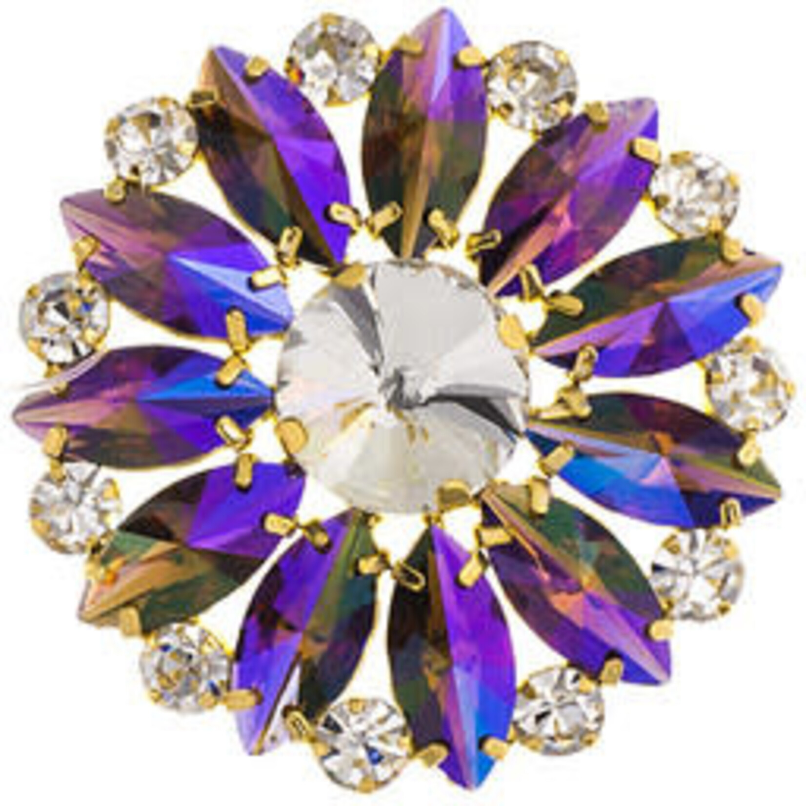 Crystal Motifs Embellishments 4.5cm Round