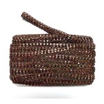 Fancy Lazer Straw Braid 36yards Brown