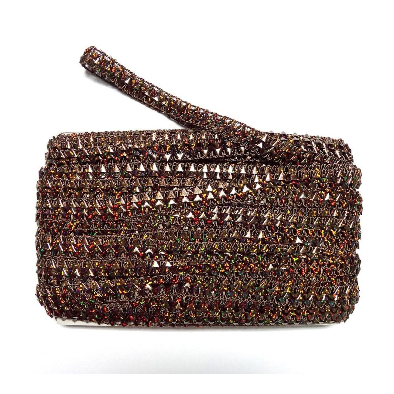 Fancy Lazer Straw Braid 36yards Brown