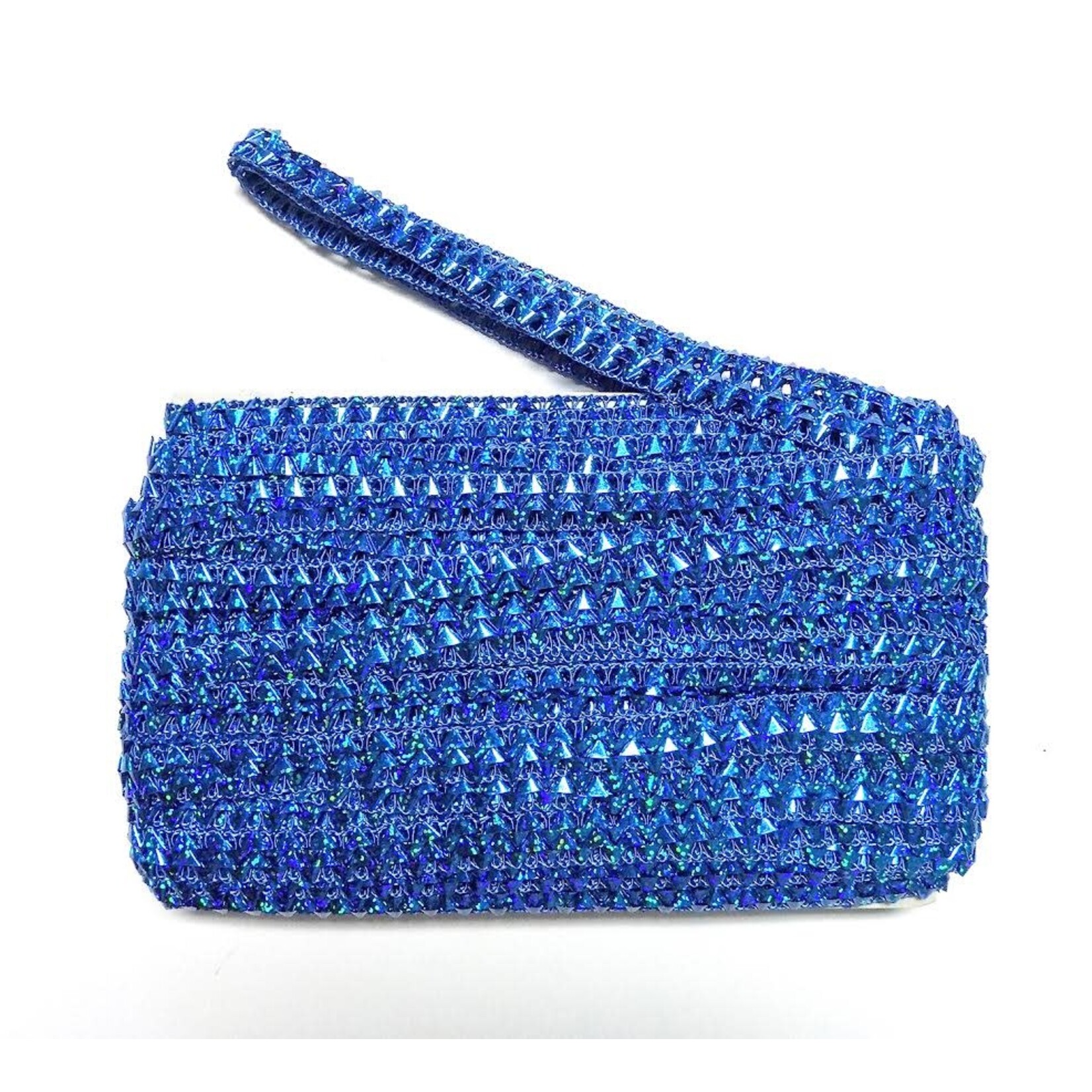 Fancy Lazer Straw Braid 36yards Turquoise