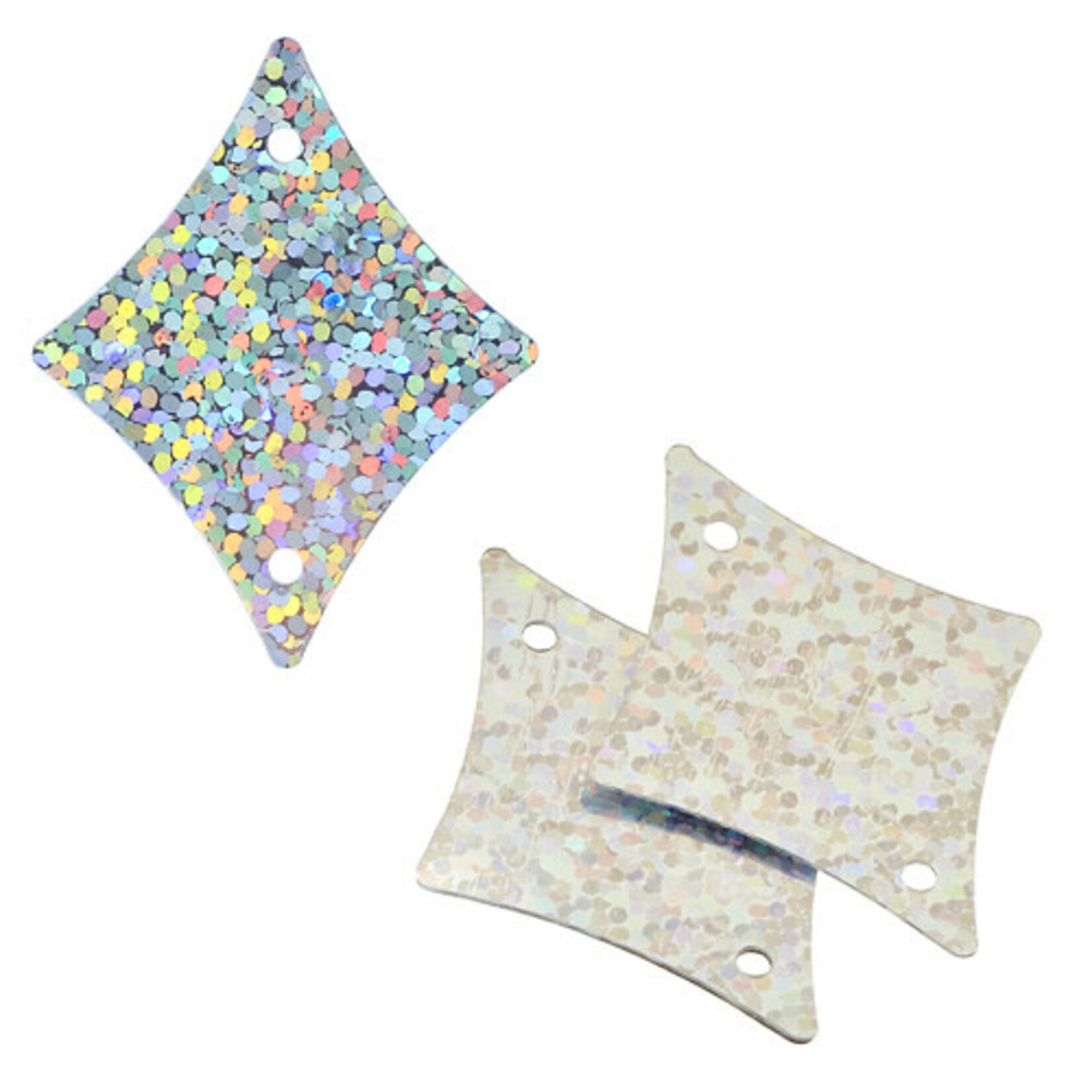 Lazer Sequin 29x36mm Diamond 100 grams