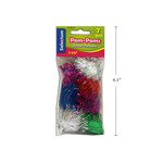 Glitter Pom Poms 30mm 7/Pk - Assorted Colours